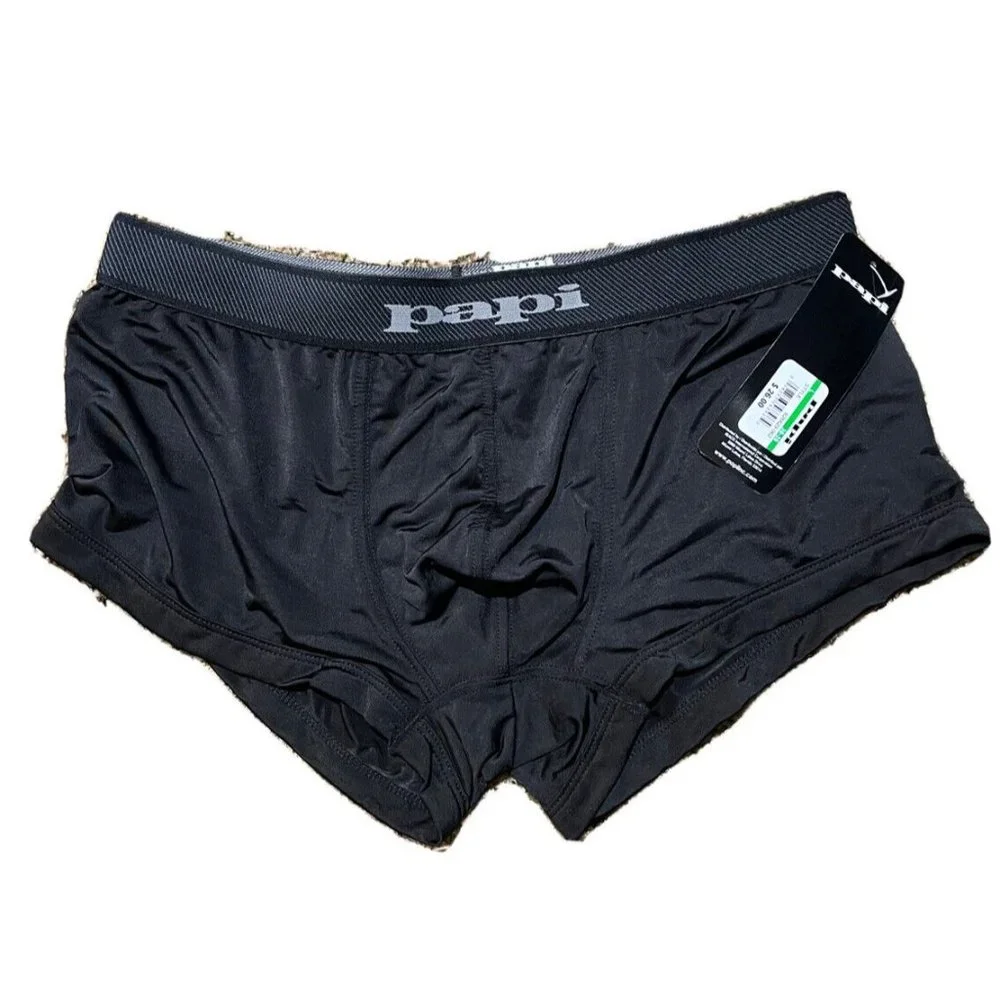 PAPI BLACK BRAZAILIAN STRETCH TRUNK UNDERWEAR SIZE M BNWT 62626629-962 - Picture 1 of 7